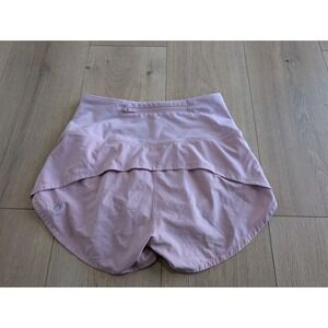 Women's Lululemon Speed Up High-Rise Lined Short 2.5" Pink Haze SZ 2 W7AY3S RARE